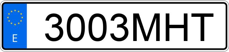 Numer rejestracyjny 3003MHT posiada VOLKSWAGEN TAIGO