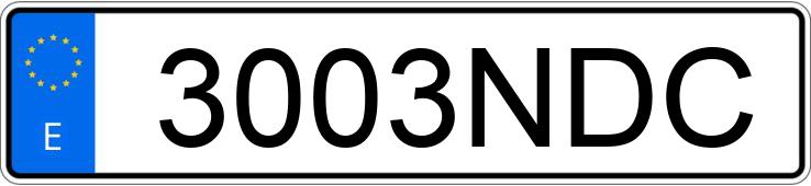 Numer rejestracyjny 3003NDC posiada RENAULT KANGOO MAXI