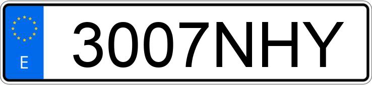 Numer rejestracyjny 3007NHY posiada VOLKSWAGEN TOUAREG