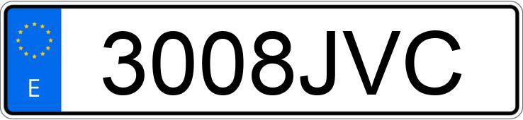 Numer rejestracyjny 3008JVC posiada TRIUMPH TIGER