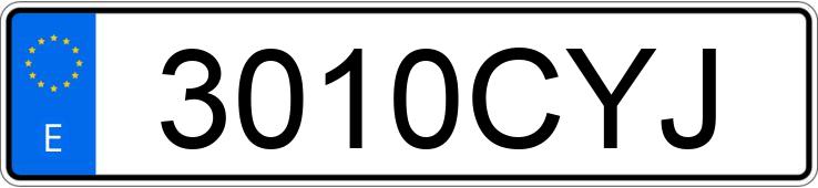 Numer rejestracyjny 3010CYJ posiada RENAULT LAGUNA