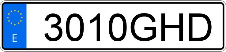 Numer rejestracyjny 3010GHD posiada BMW SERIE 7 E65 730 D AUTO