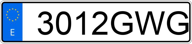 Numer rejestracyjny 3012GWG posiada SUZUKI GRAND VITARA