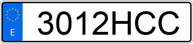 Numer rejestracyjny 3012HCC posiada AUDI A8