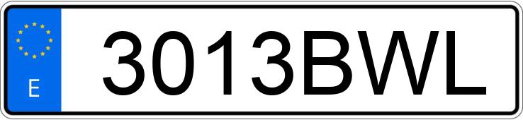 Numer rejestracyjny 3013BWL posiada CITROEN XSARA