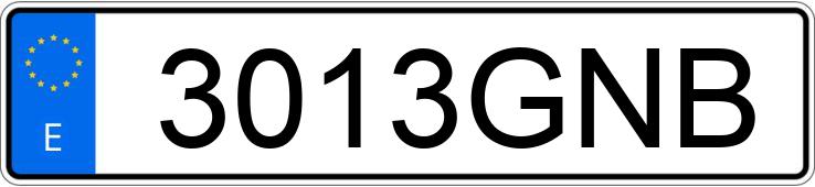 Numer rejestracyjny 3013GNB posiada AUDI A3 SPORTBACK