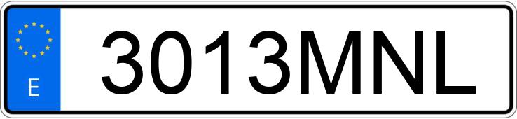 Numer rejestracyjny 3013MNL posiada AUDI S6