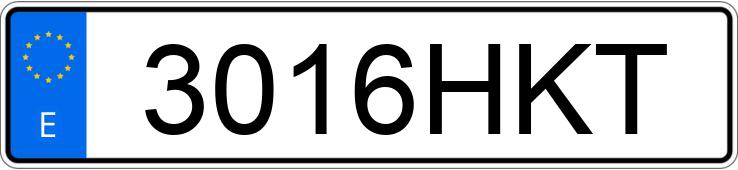 Numer rejestracyjny 3016HKT posiada OPEL ZAFIRA TOURER