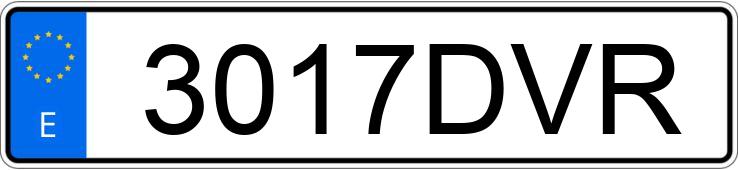 Numer rejestracyjny 3017DVR posiada CITROEN C-15