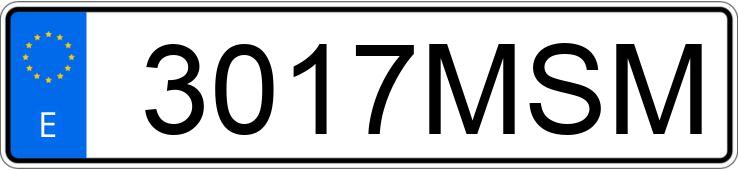 O número de registro 3017MSM tem VOLKSWAGEN T-CROSS