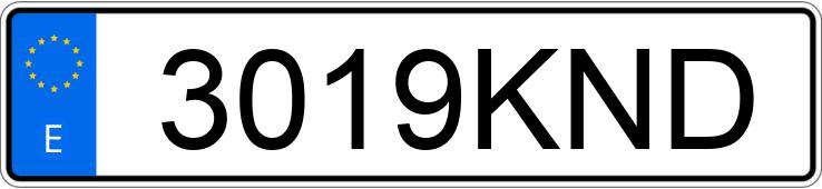 Numer rejestracyjny 3019KND posiada PEUGEOT 308