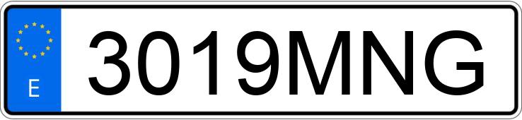 Numer rejestracyjny 3019MNG posiada YAMAHA R7