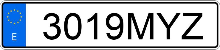 Numer rejestracyjny 3019MYZ posiada SUZUKI SWIFT