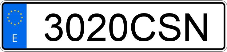 Numer rejestracyjny 3020CSN posiada HYUNDAI ACCENT