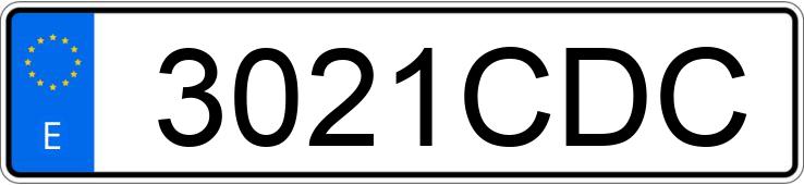 Numer rejestracyjny 3021CDC posiada FORD FOCUS