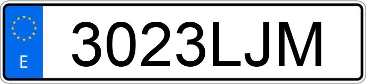 Numer rejestracyjny 3023LJM posiada PEUGEOT 208