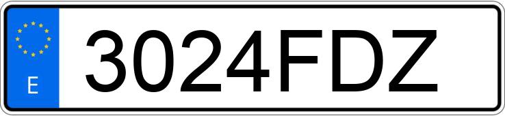 Numer rejestracyjny 3024FDZ posiada MERCEDES VIANO