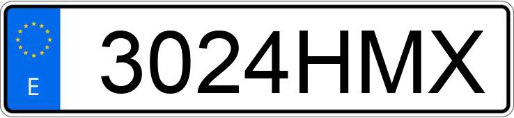 Numer rejestracyjny 3024HMX posiada FORD MONDEO