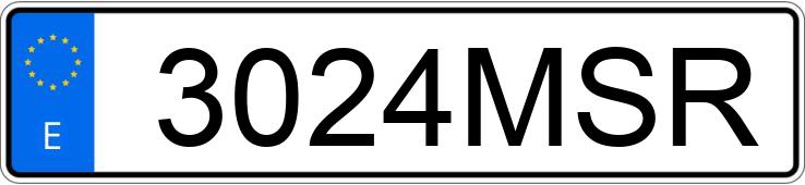 Numer rejestracyjny 3024MSR posiada OPEL CORSA