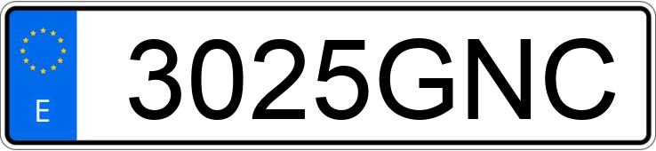 Numer rejestracyjny 3025GNC posiada BMW SERIE 3