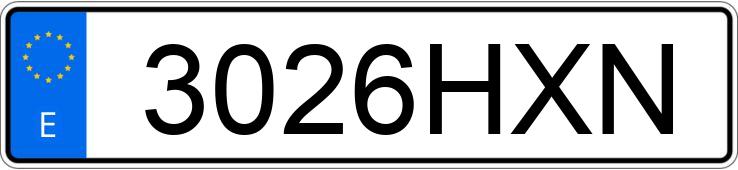 Numer rejestracyjny 3026HXN posiada SEAT IBIZA Numer rejestracyjny 3026HXN posiada SEAT IBIZA