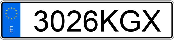 Numer rejestracyjny 3026KGX posiada MERCEDES C (204)