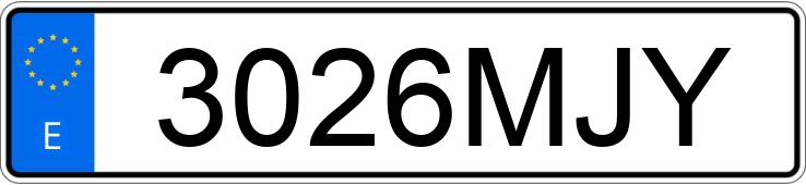 Numer rejestracyjny 3026MJY posiada VOLKSWAGEN T-CROSS