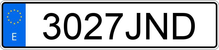 Numer rejestracyjny 3027JND posiada FORD MUSTANG Numer rejestracyjny 3027JND posiada FORD MUSTANG