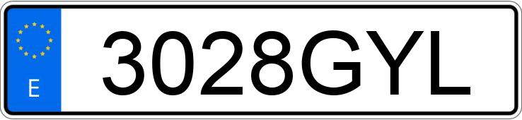 Numer rejestracyjny 3028GYL posiada AUDI TT