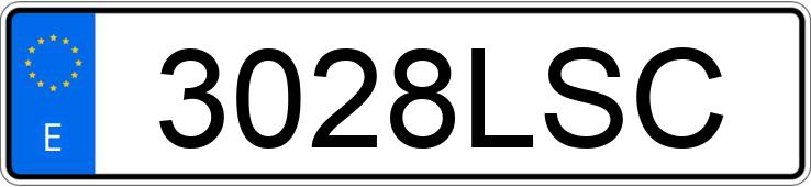 Numer rejestracyjny 3028LSC posiada SEAT LEON