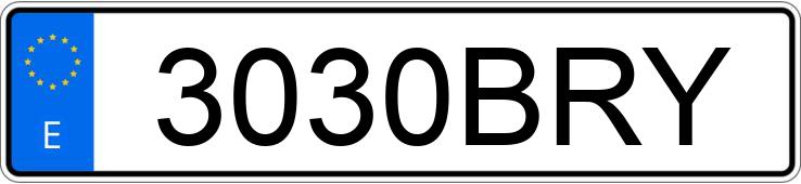 Numer rejestracyjny 3030BRY posiada MERCEDES 300 (124) Numer rejestracyjny 3030BRY posiada MERCEDES 300 (124)