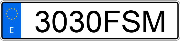 Numer rejestracyjny 3030FSM posiada RENAULT CLIO