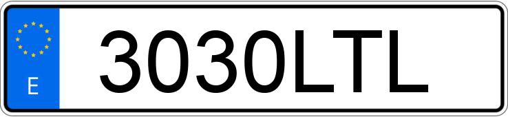Registreringsnummer3030LTL har FORD FOCUS