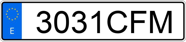 Numer rejestracyjny 3031CFM posiada MERCEDES SPRINTER Numer rejestracyjny 3031CFM posiada MERCEDES SPRINTER