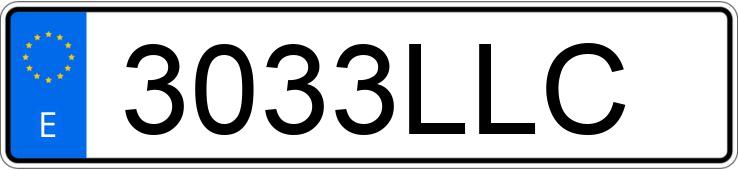 Numer rejestracyjny 3033LLC posiada ALFA ROMEO GIULIETTA