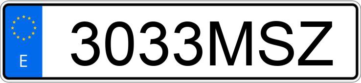 Numer rejestracyjny 3033MSZ posiada AUDI A5 SPORTBACK Numer rejestracyjny 3033MSZ posiada AUDI A5 SPORTBACK