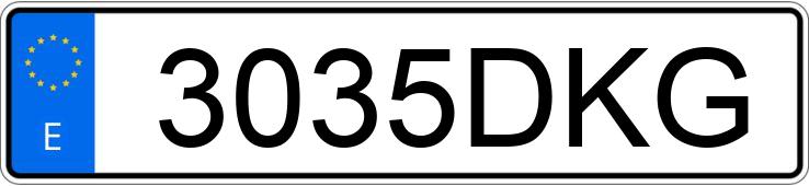 Numer rejestracyjny 3035DKG posiada MERCEDES C (203)