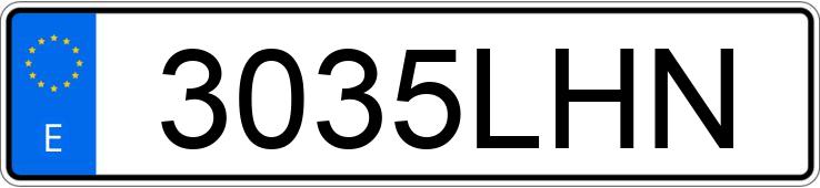 Numer rejestracyjny 3035LHN posiada RENAULT KANGOO