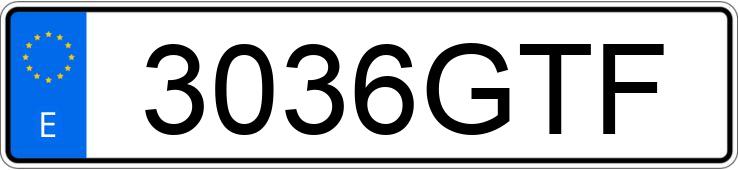 Numer rejestracyjny 3036GTF posiada CITROEN JUMPER