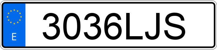 Numer rejestracyjny 3036LJS posiada HYUNDAI KONA