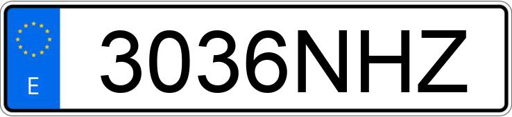 Numer rejestracyjny 3036NHZ posiada VOLKSWAGEN TRANSPORTER