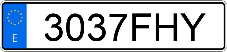 Numer rejestracyjny 3037FHY posiada FORD TRANSIT CONNECT