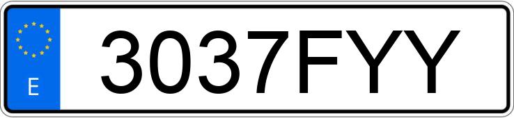 Numer rejestracyjny 3037FYY posiada PEUGEOT 207 Numer rejestracyjny 3037FYY posiada PEUGEOT 207