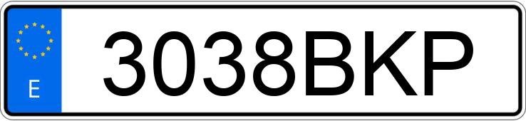 Numer rejestracyjny 3038BKP posiada TOYOTA RAV4 Numer rejestracyjny 3038BKP posiada TOYOTA RAV4