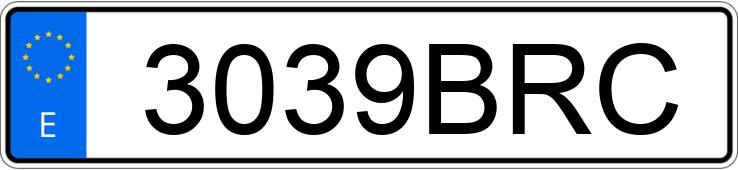 Numer rejestracyjny 3039BRC posiada BMW SERIE 5