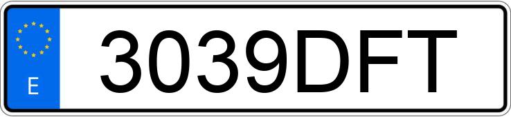 Numer rejestracyjny 3039DFT posiada PEUGEOT 206 Numer rejestracyjny 3039DFT posiada PEUGEOT 206