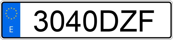 Numer rejestracyjny 3040DZF posiada RENAULT GRAND SCENIC