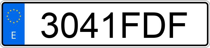 Numer rejestracyjny 3041FDF posiada MERCEDES C (203)