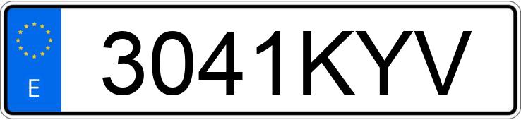 Numer rejestracyjny 3041KYV posiada SEAT LEON