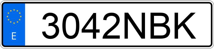 Numer rejestracyjny 3042NBK posiada VOLKSWAGEN POLO